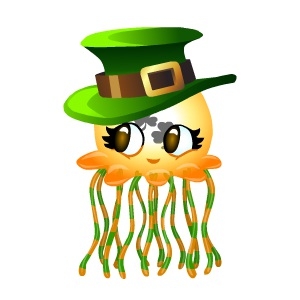 Cute Orange Irish Jellyfish